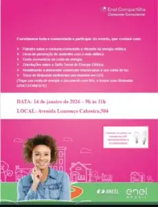 Palestra sobre o consumo consciente de energia elétrica