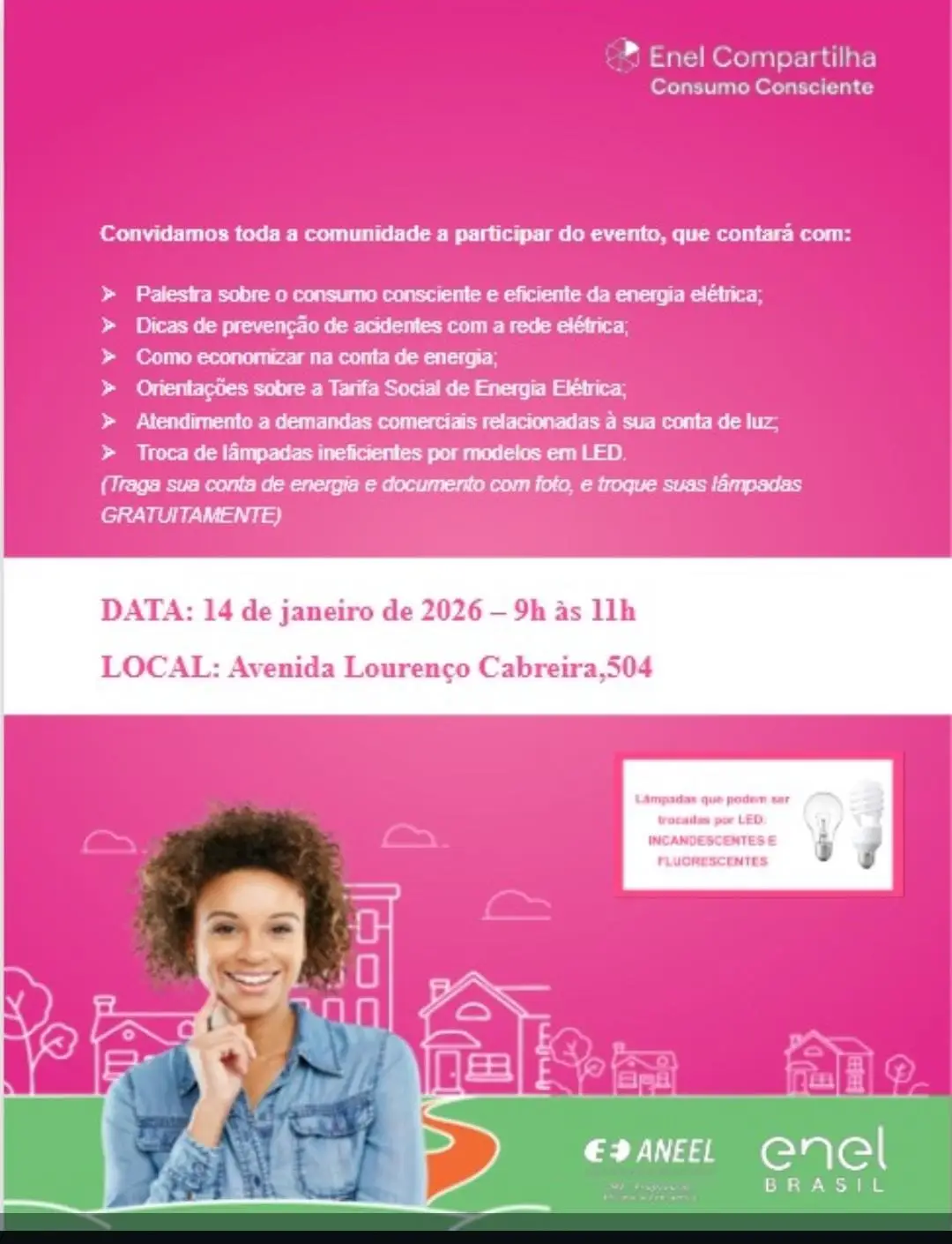 Palestra sobre o consumo consciente de energia elétrica